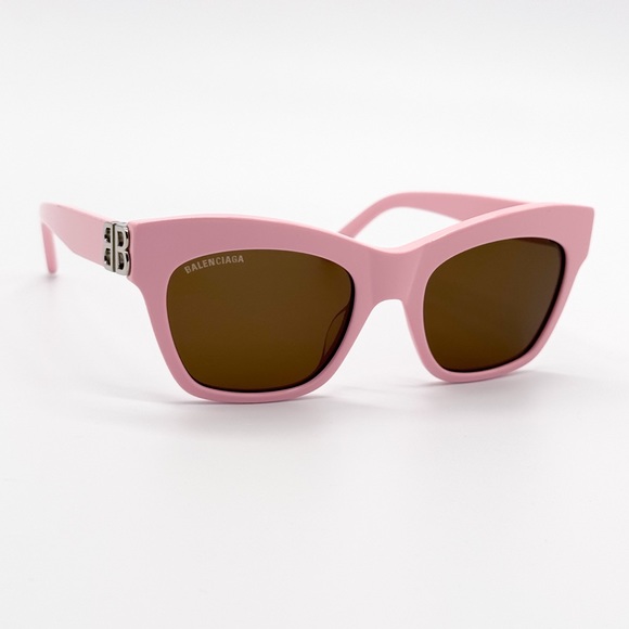 NEW BALENCIAGA CAT EYE PINK SUNGLASSES BALENCIAGA BB0132S 003 - Picture 7 of 12